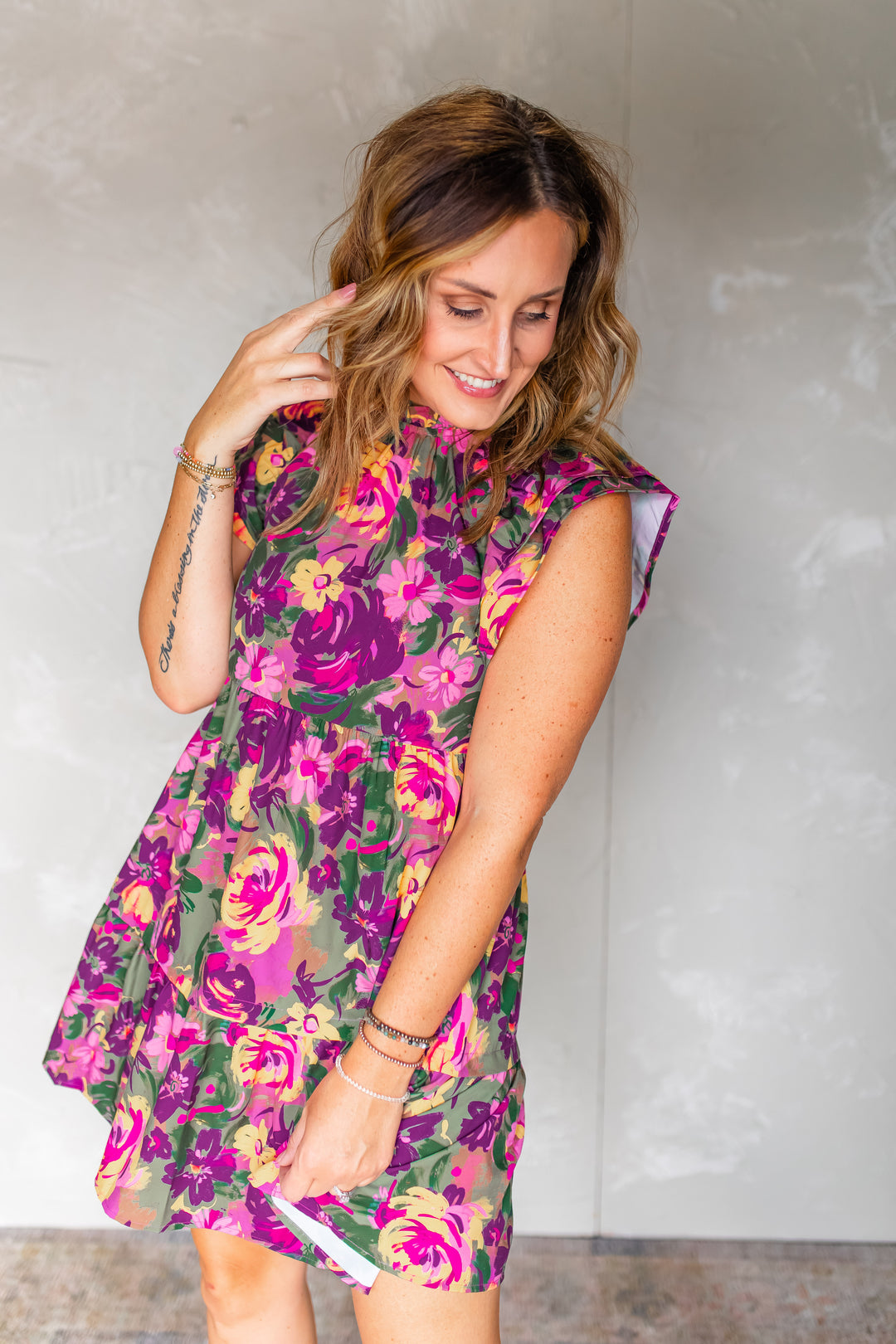 The Fall Floral Bloom Dress by THML