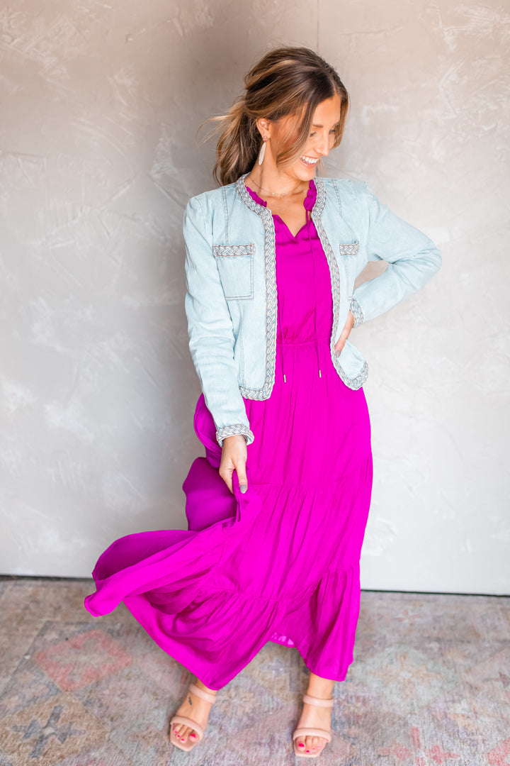 The Show Stopper Maxi Dress - Magenta