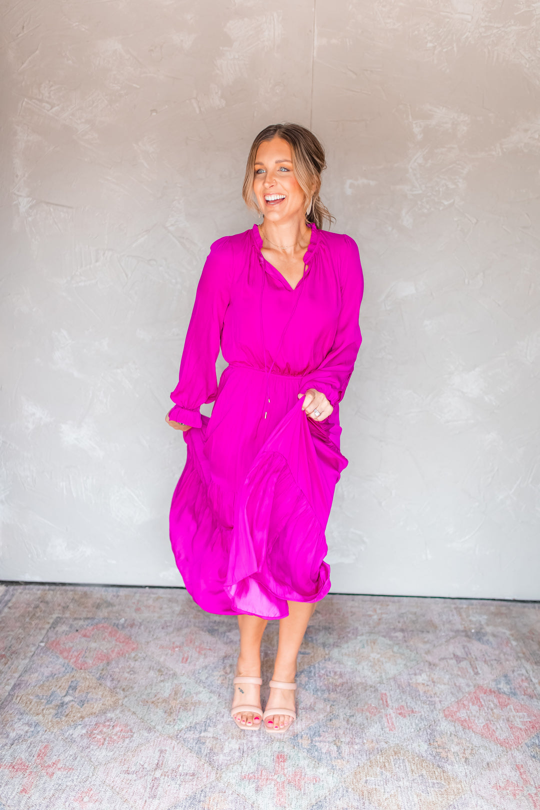 The Show Stopper Maxi Dress - Magenta