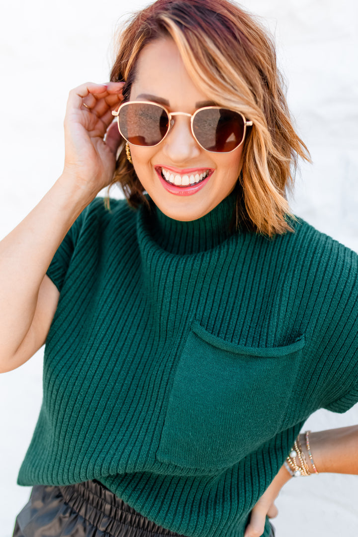 The Set the Tone Sweater - Hunter Green