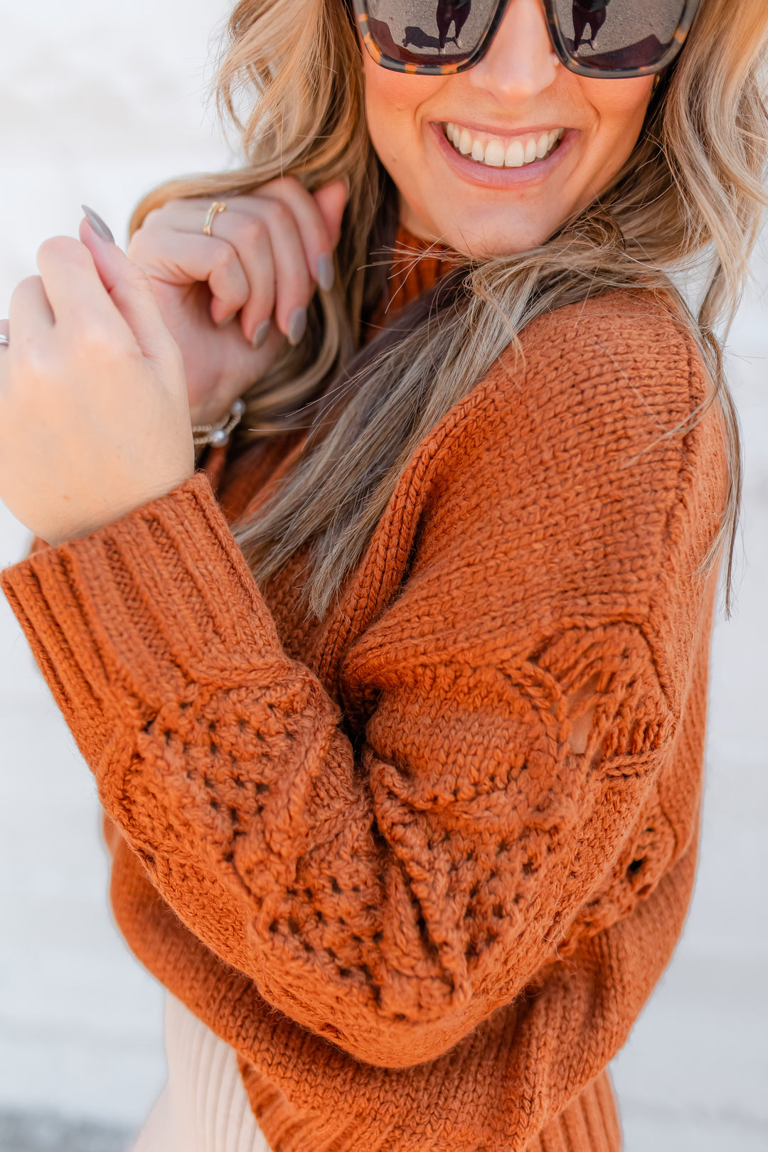 The Clara Knitted Sweater - Camel