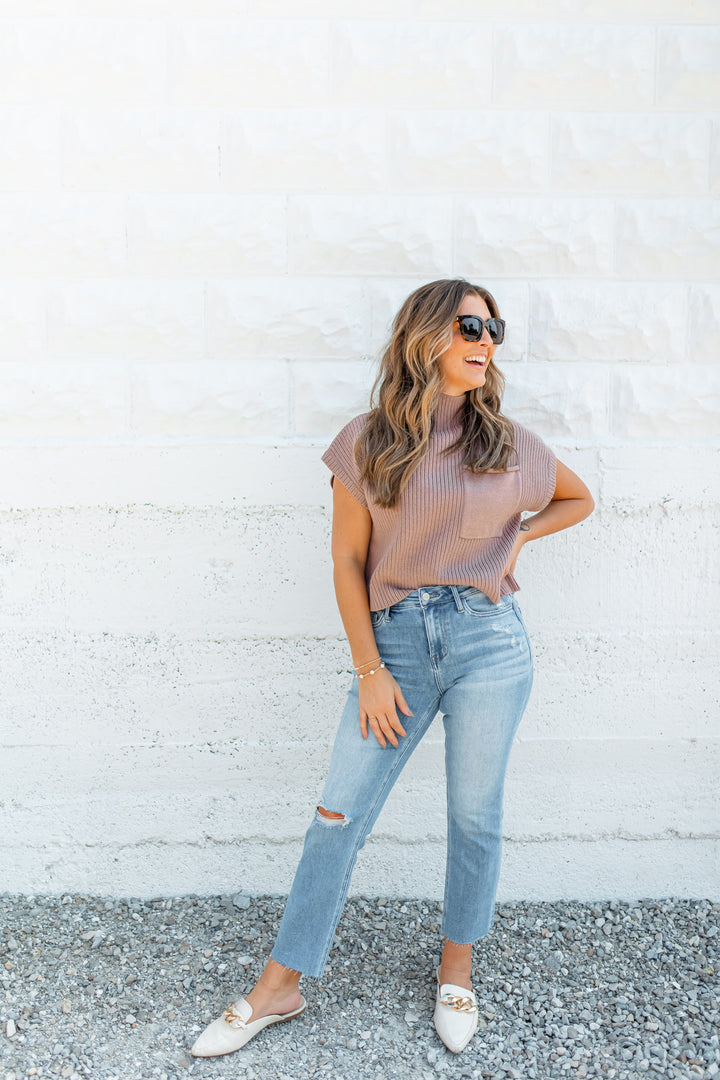 The Set the Tone Sweater - Mocha