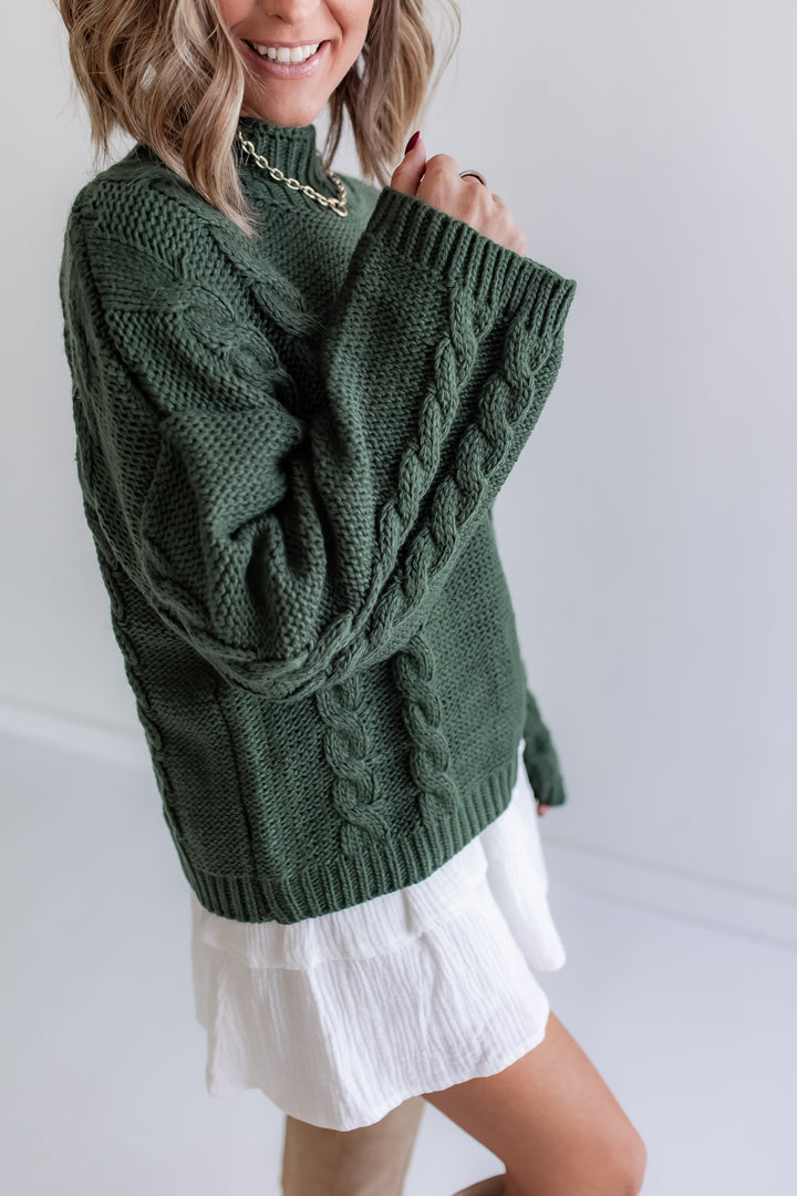 The Evergreen Cable Sweater