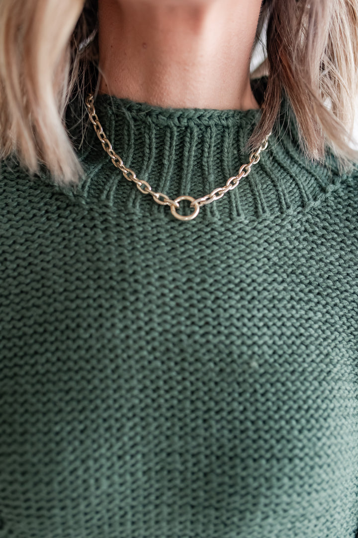 The Evergreen Cable Sweater