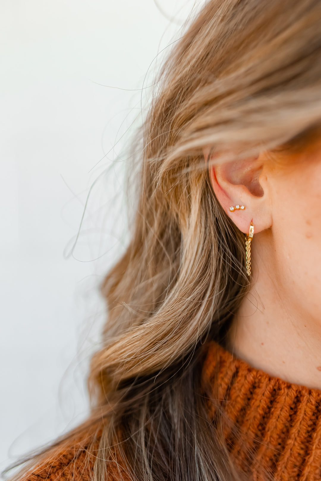 The Gold Plated Climber Earrings