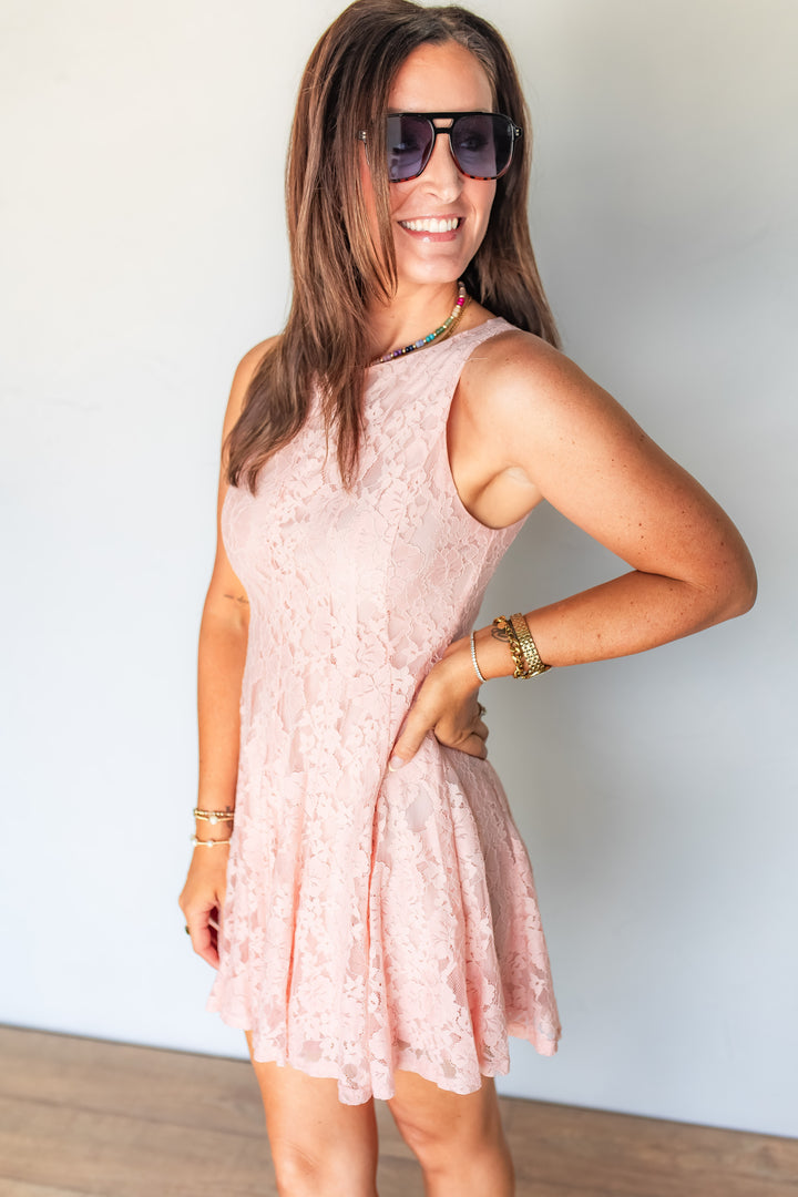 The Sweet Romance Floral Lace Dress
