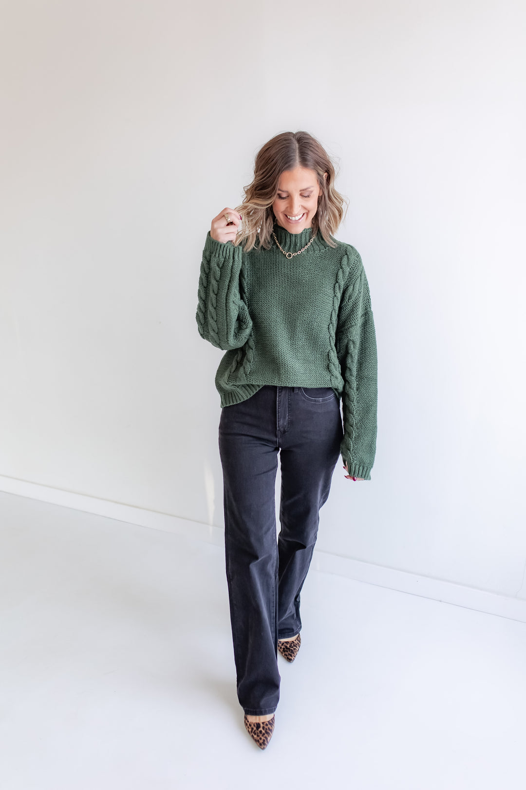 The Evergreen Cable Sweater
