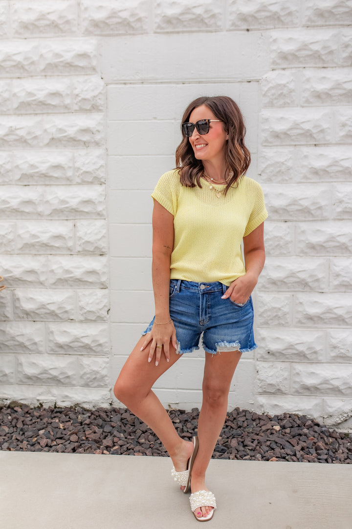 The Stillwater Knit Top - Yellow