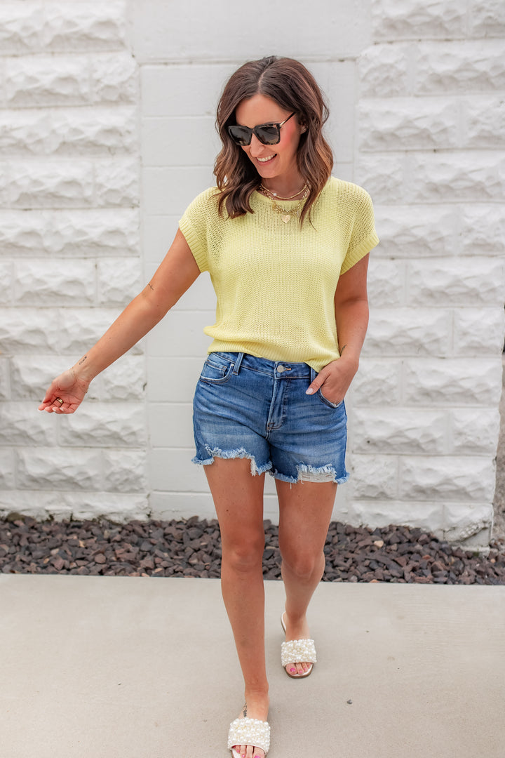 The Stillwater Knit Top - Yellow