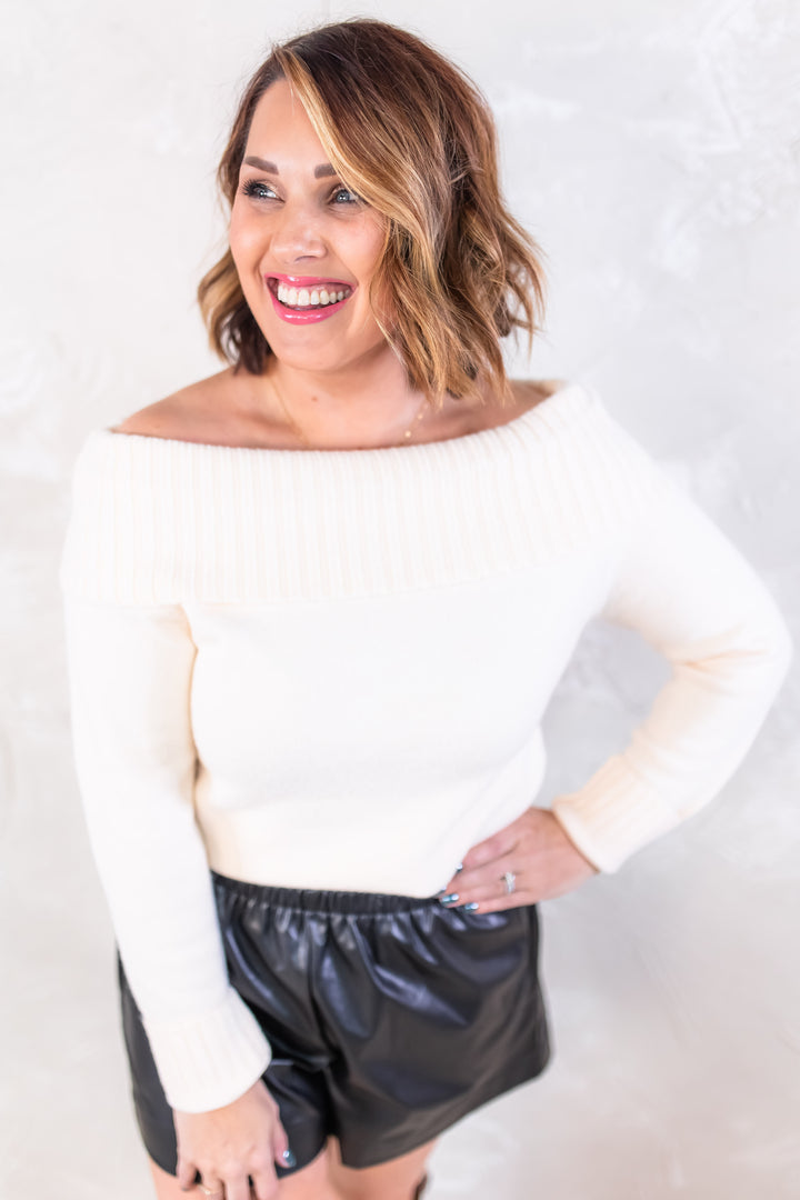 The Lena Off The Shoulder Sweater