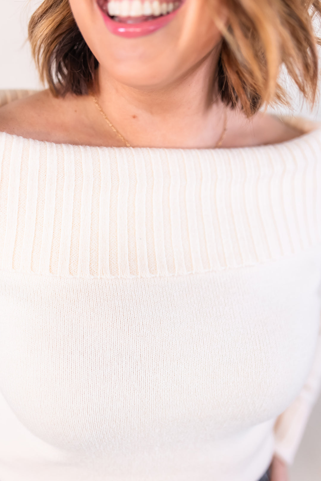 The Lena Off The Shoulder Sweater