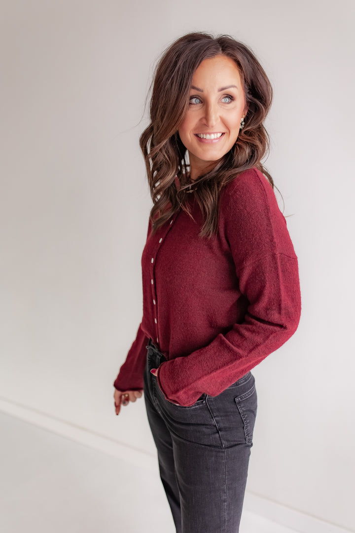 The Forever Cardi - Wine