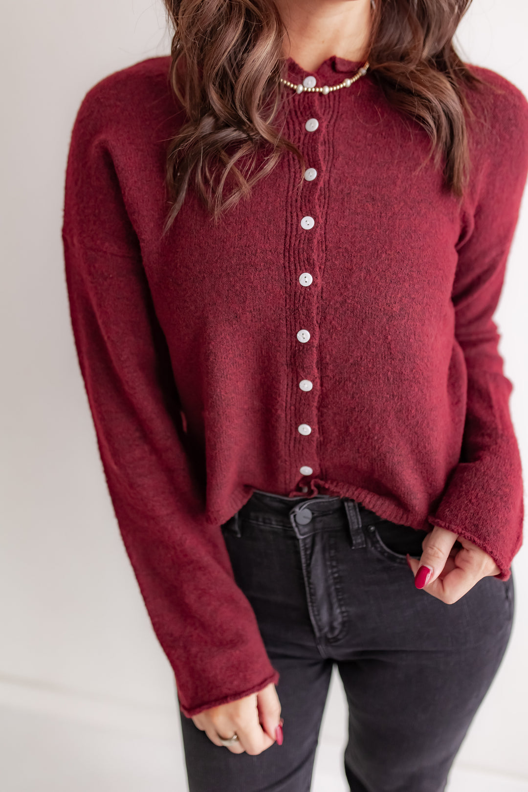 The Forever Cardi - Wine