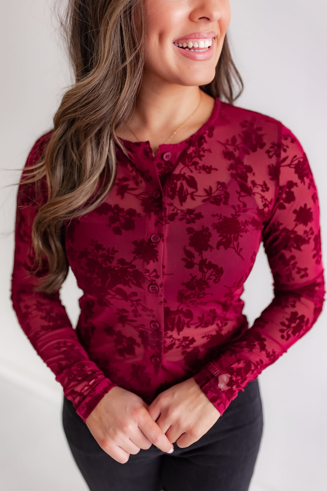 The Seasonal Bloom Velvet Top