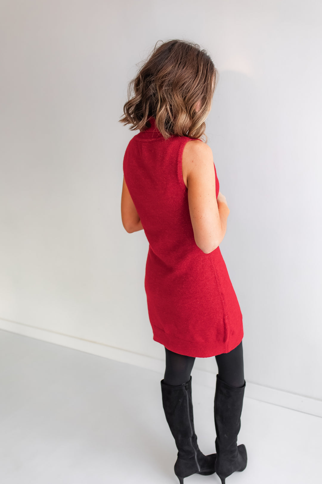 Red Sweater Dress