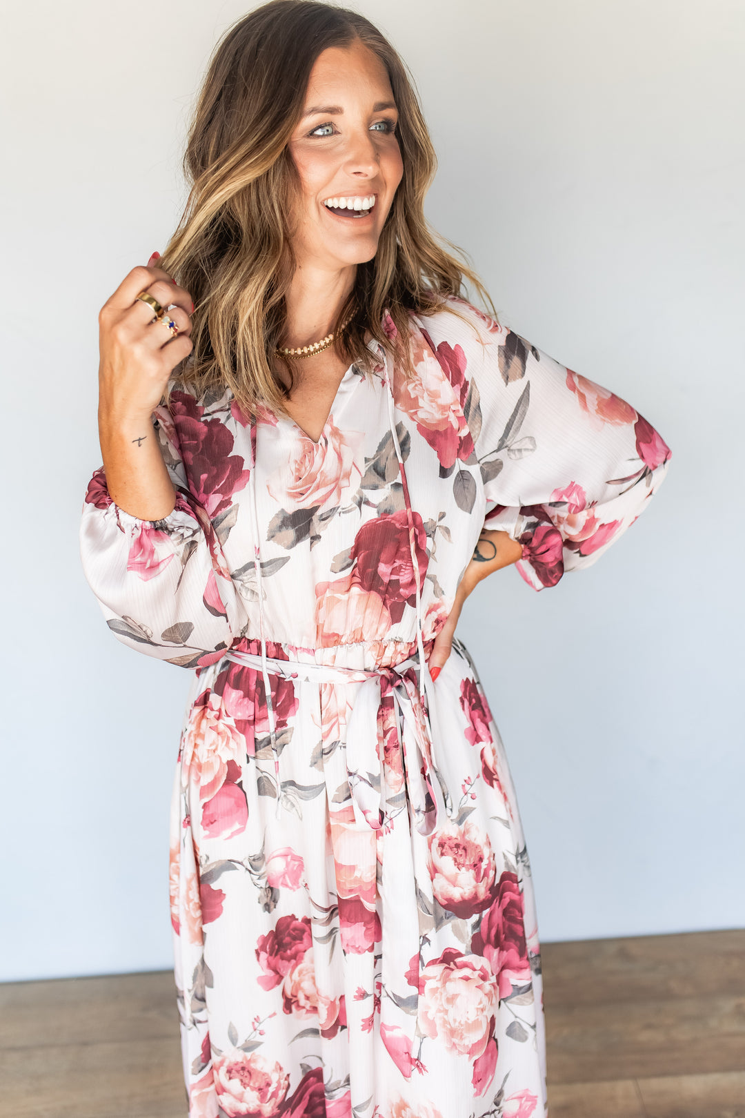 The Elle Floral Maxi Dress - One Eleven Olive Boutique