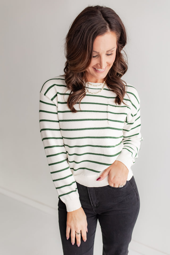 The Pine Stripe Sweater