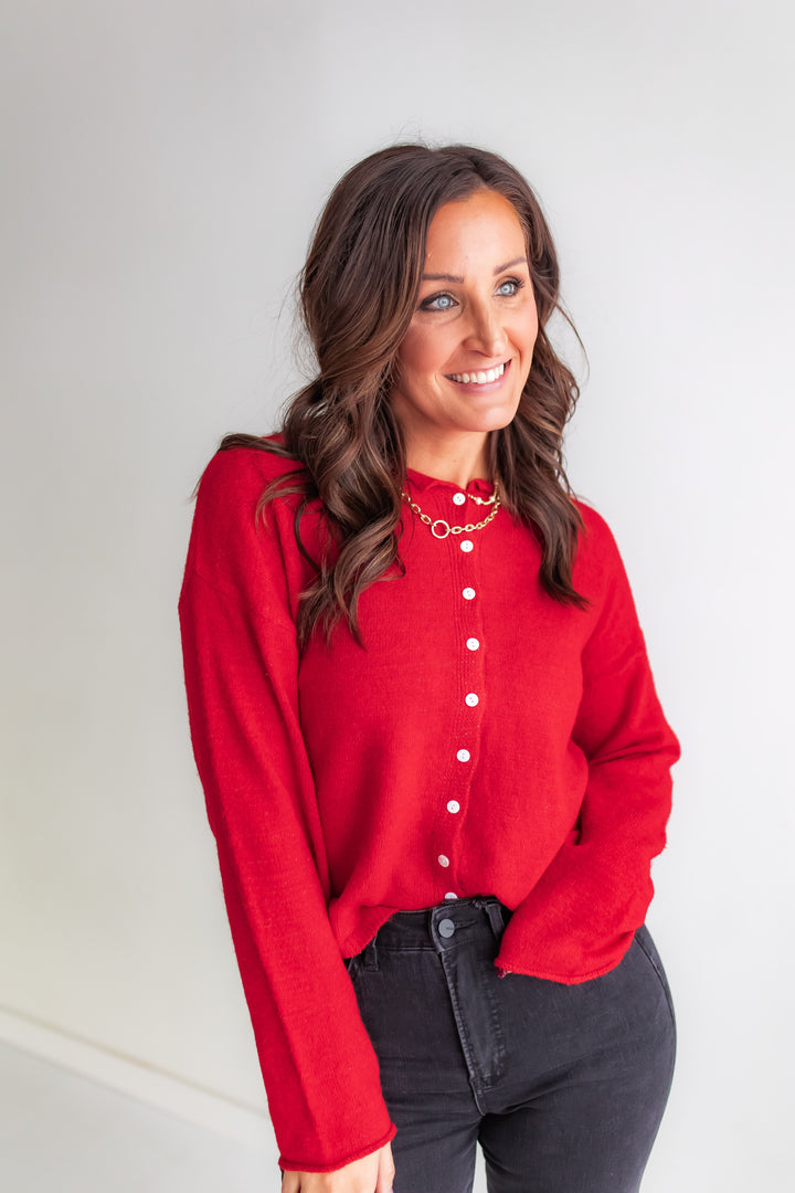 The Forever Cardi - Red