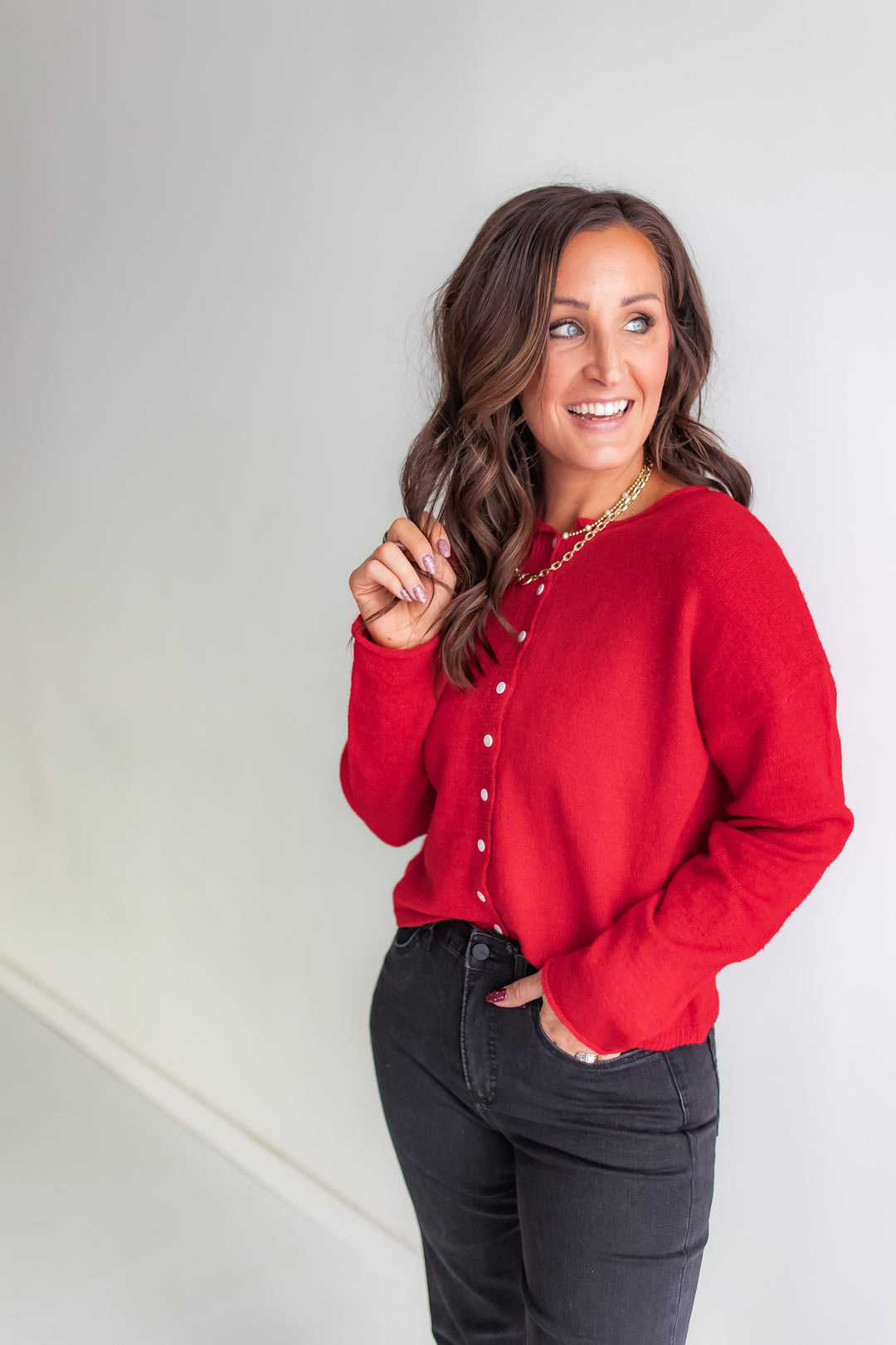 The Forever Cardi - Red