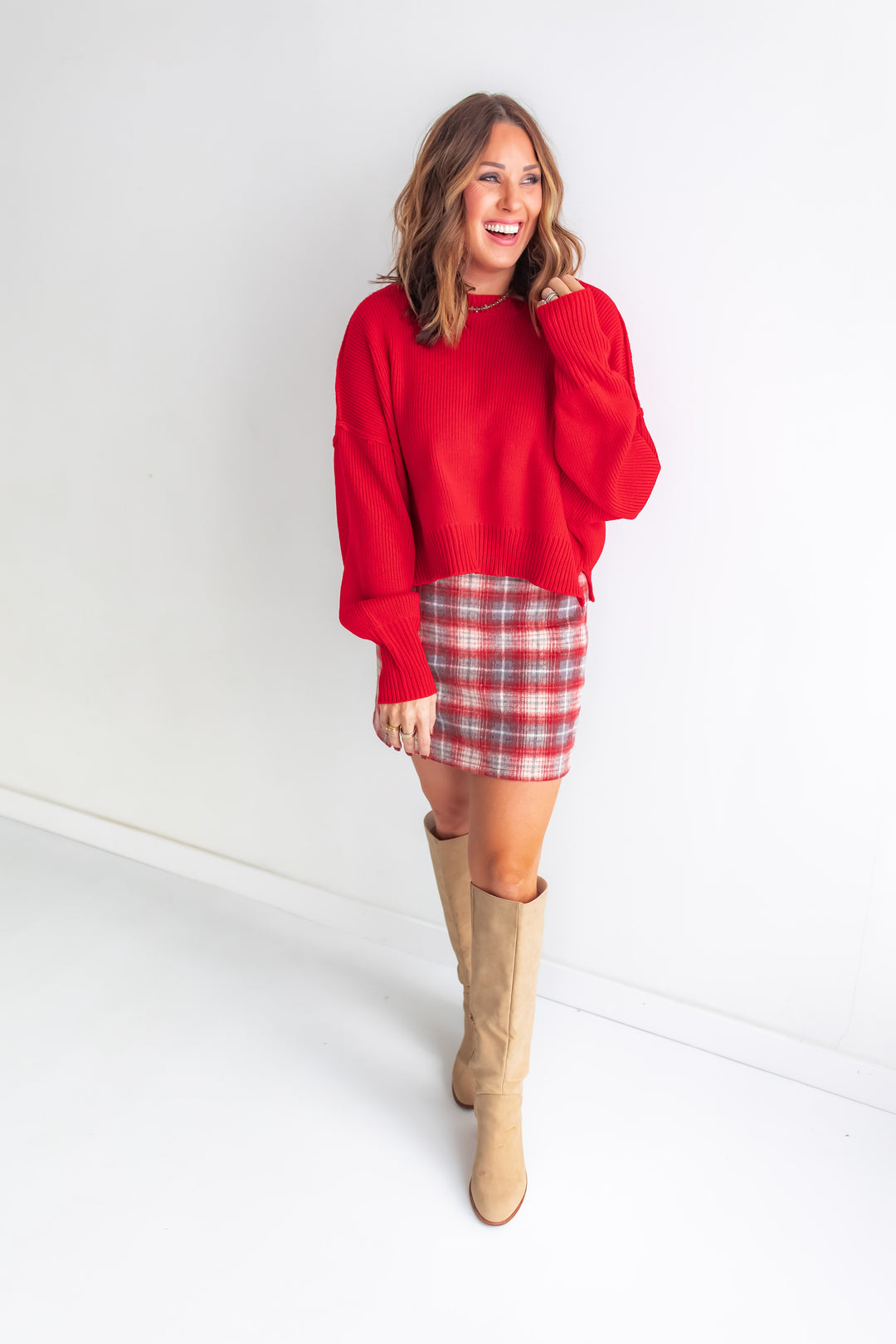 The Eloise Plaid Mini Skirt