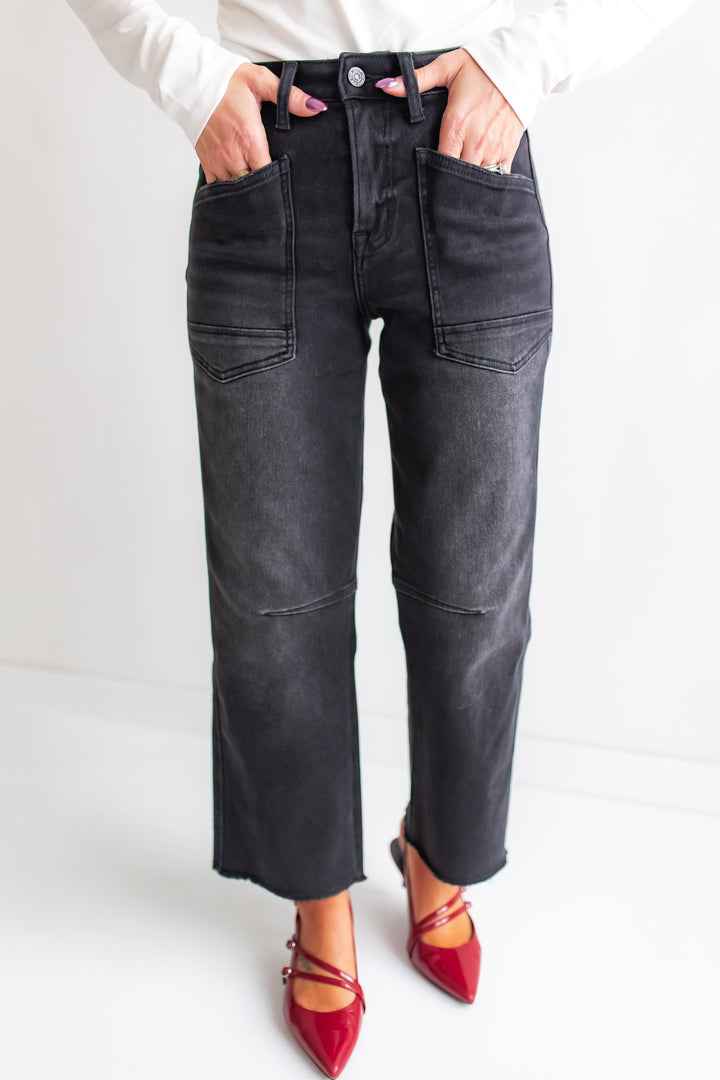 The Dusky Charm Barrel Jeans