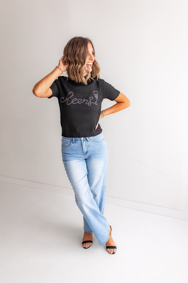 The 'Cheers' Sweater Top