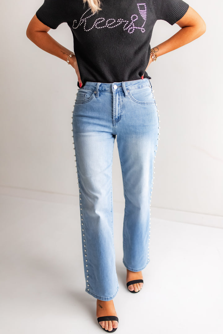 The Pearl Embellished Jeans