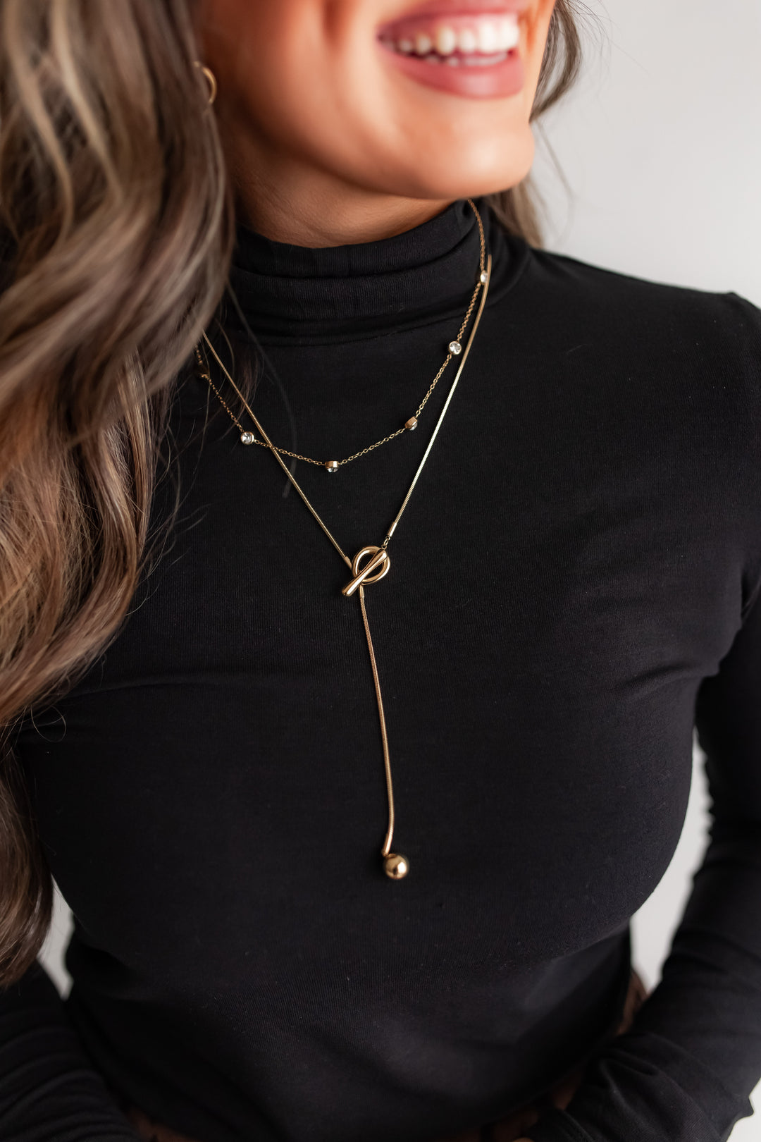 The Signature Turtleneck Top - Black