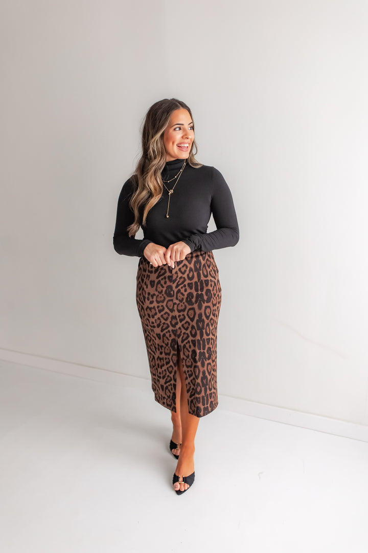 The Signature Turtleneck Top - Black