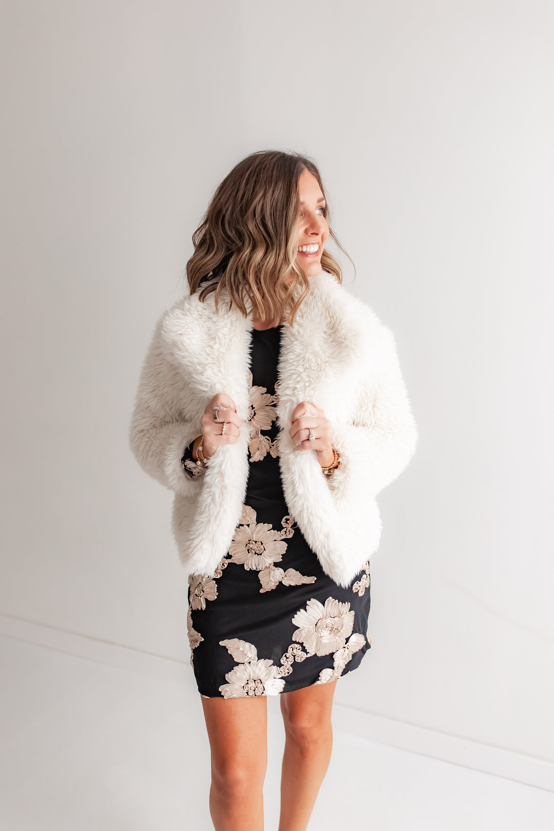 The Enchanted Night Floral Dress