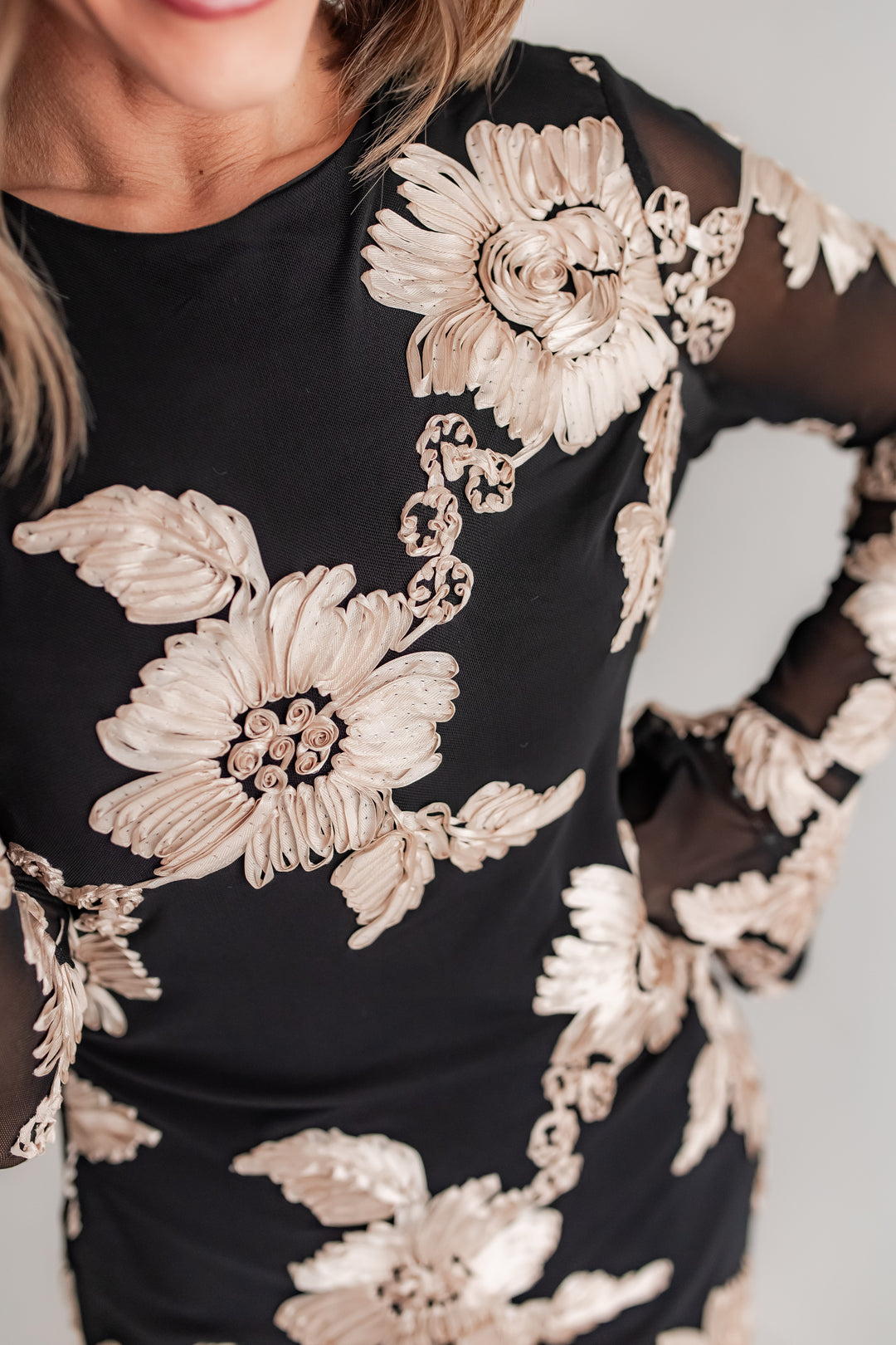 The Enchanted Night Floral Dress