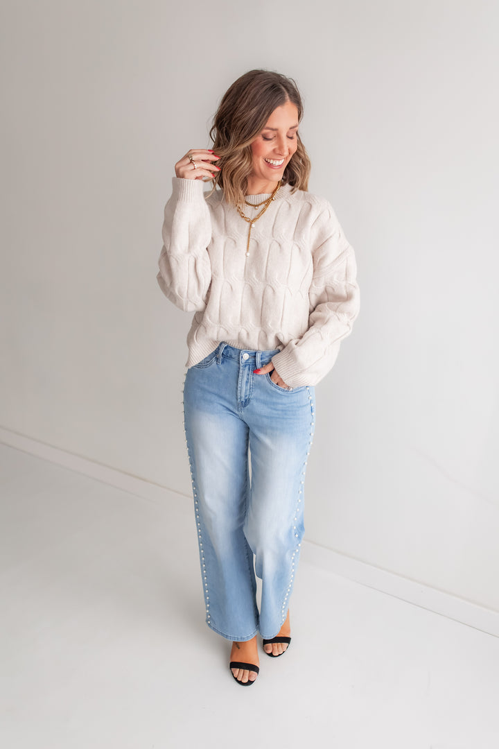 The Pearl Embellished Jeans