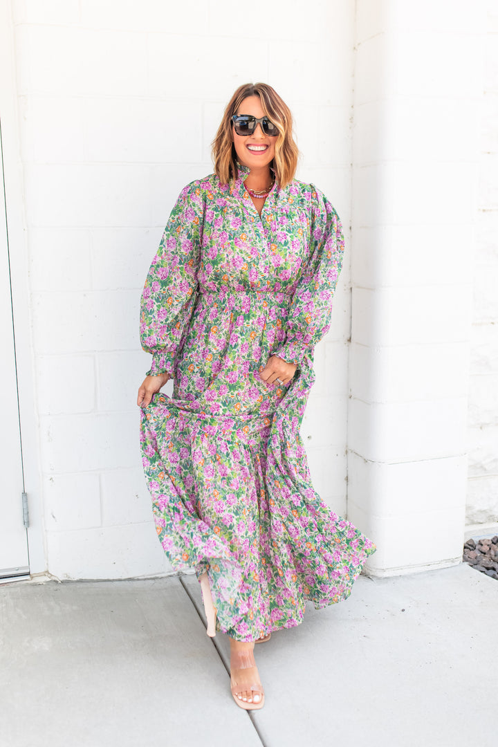 The Bloom Haven Maxi Dress - One Eleven Olive Boutique