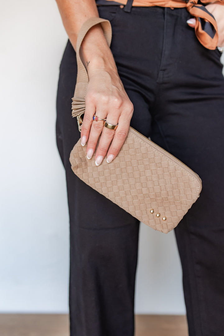 The Emma Suede Clutch