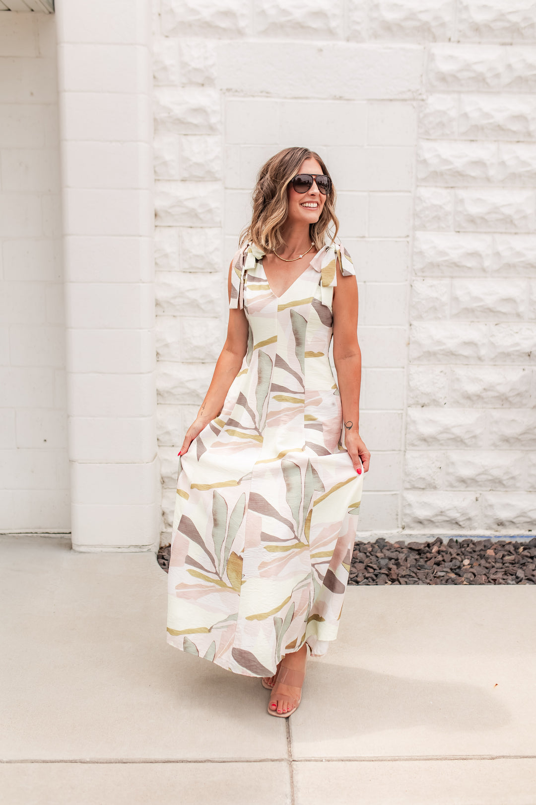 The Whispered Petals Maxi Dress