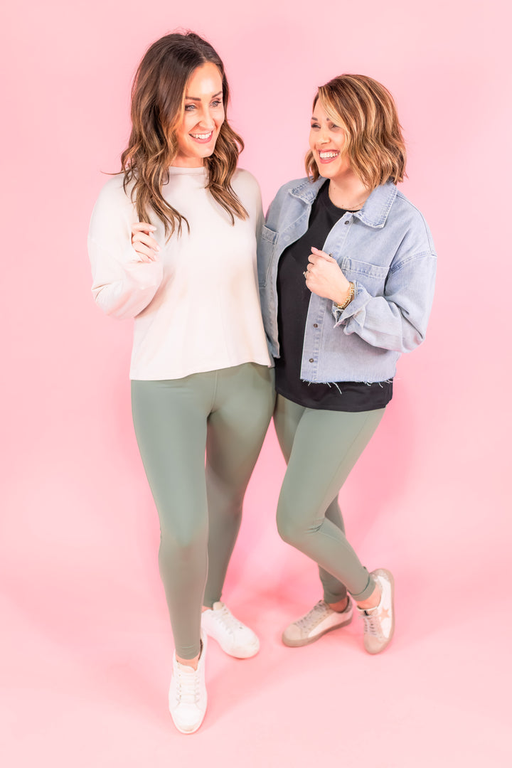 The Best Of The Best Leggings - Sage