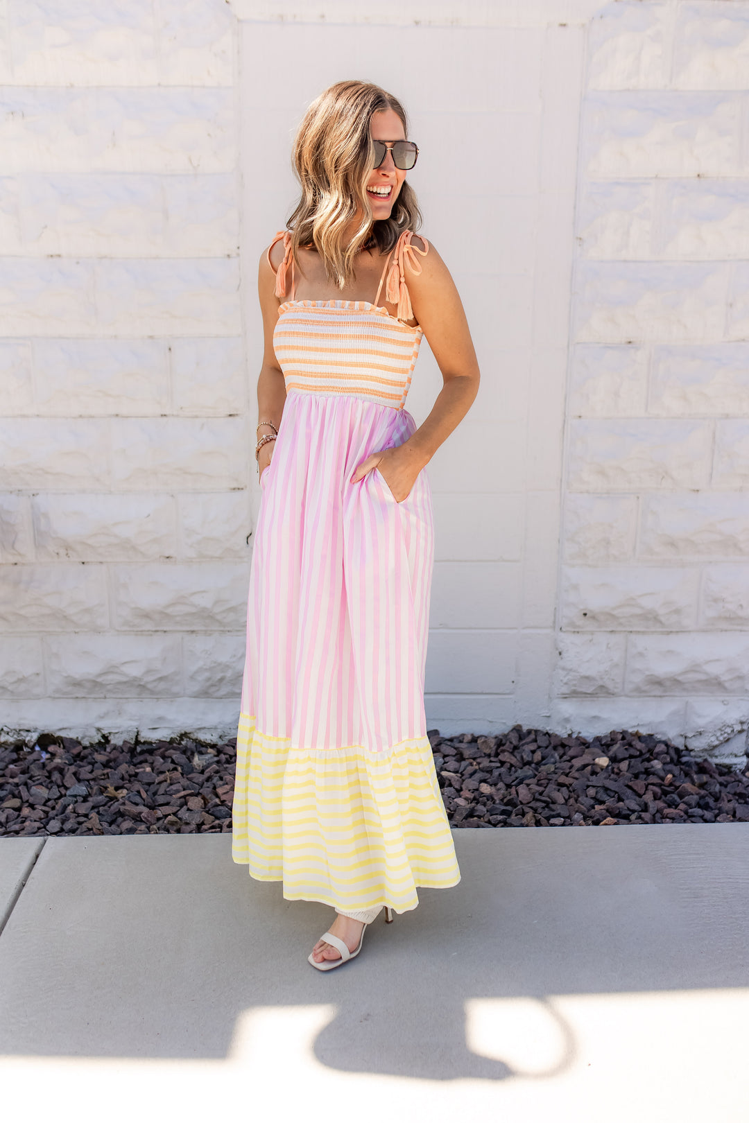 The Sunset Sorbet Dress