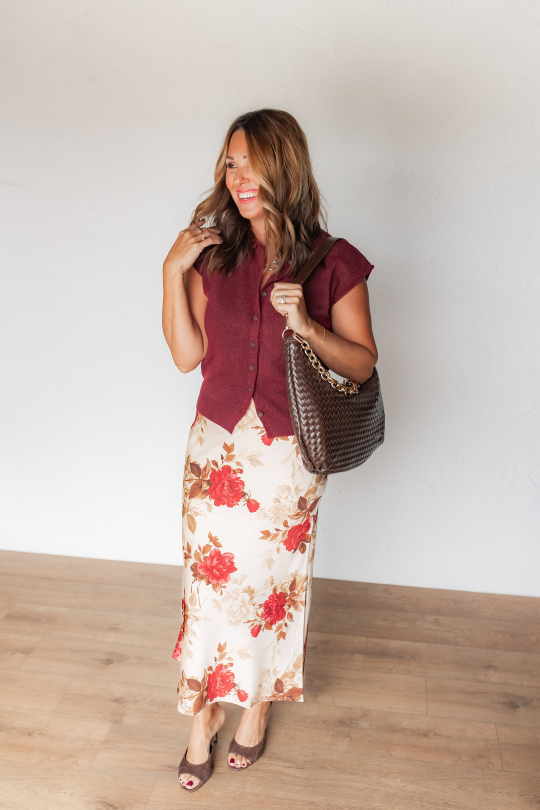 The Lola Floral Midi Skirt