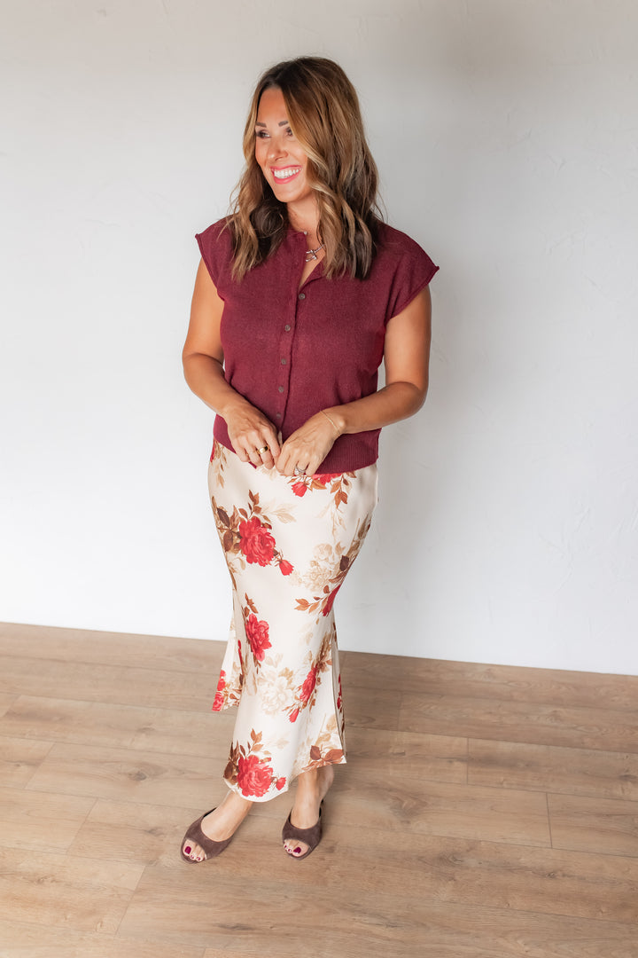 The Lola Floral Midi Skirt