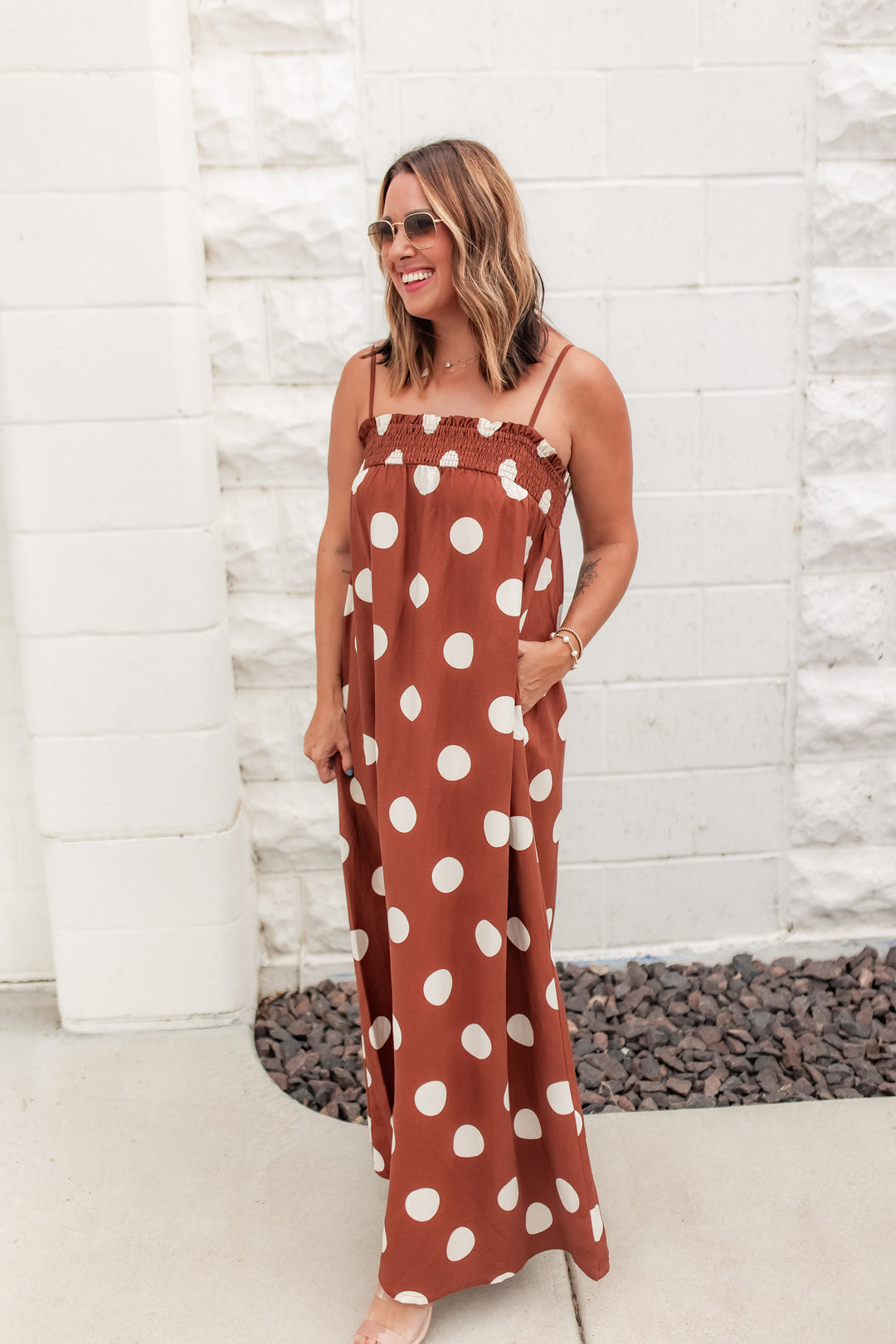 The Viv Maxi Dress - Brown