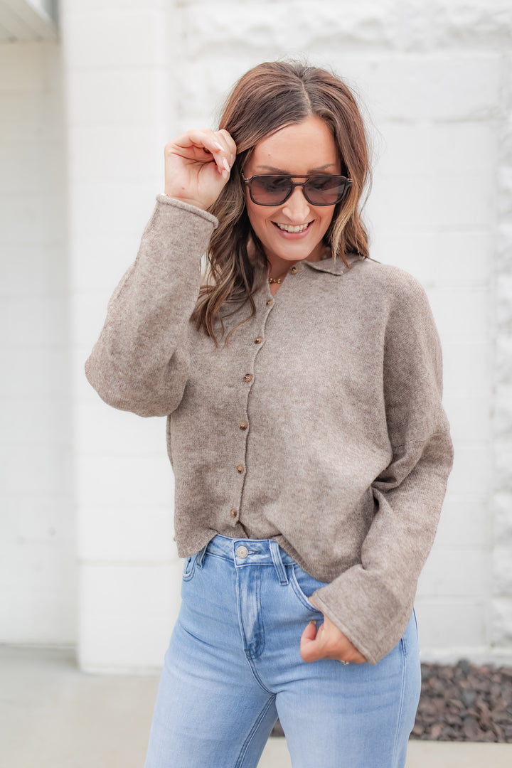 The Daily Cardigan - Brown
