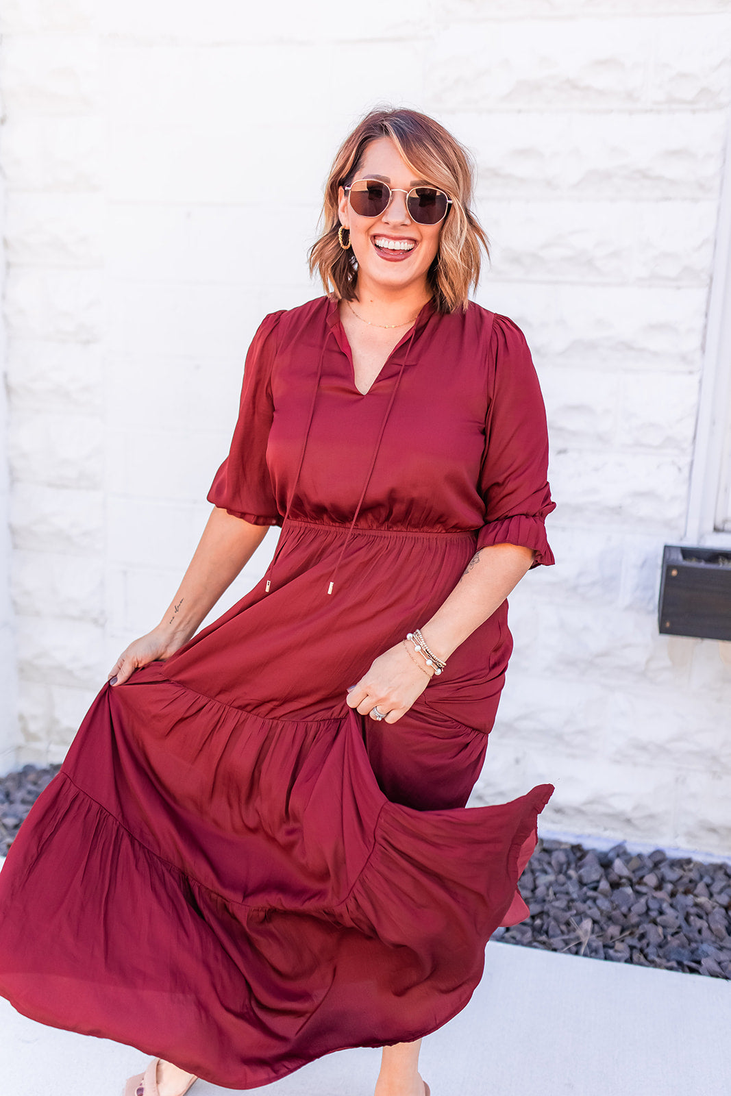 The Show Stopper Maxi Dress - Cinnamon