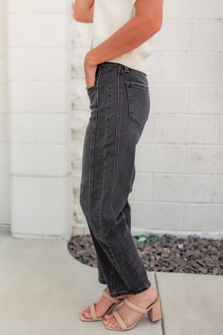 The Ashline High Rise Barrel Jeans
