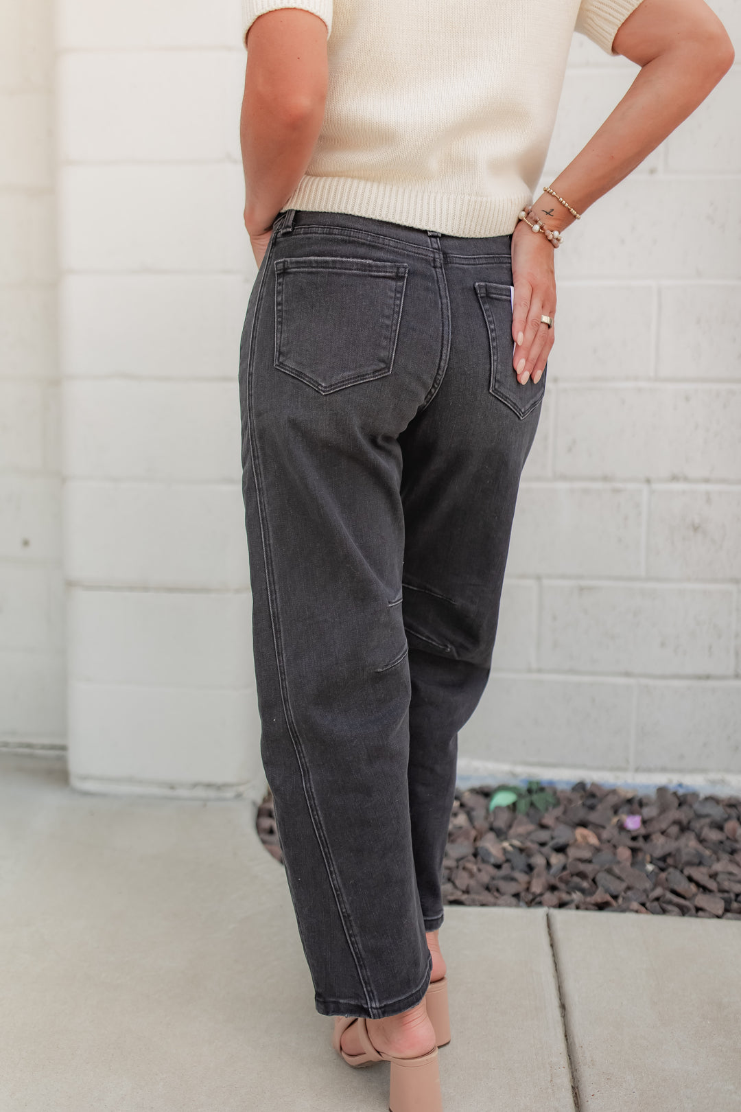 The Ashline High Rise Barrel Jeans
