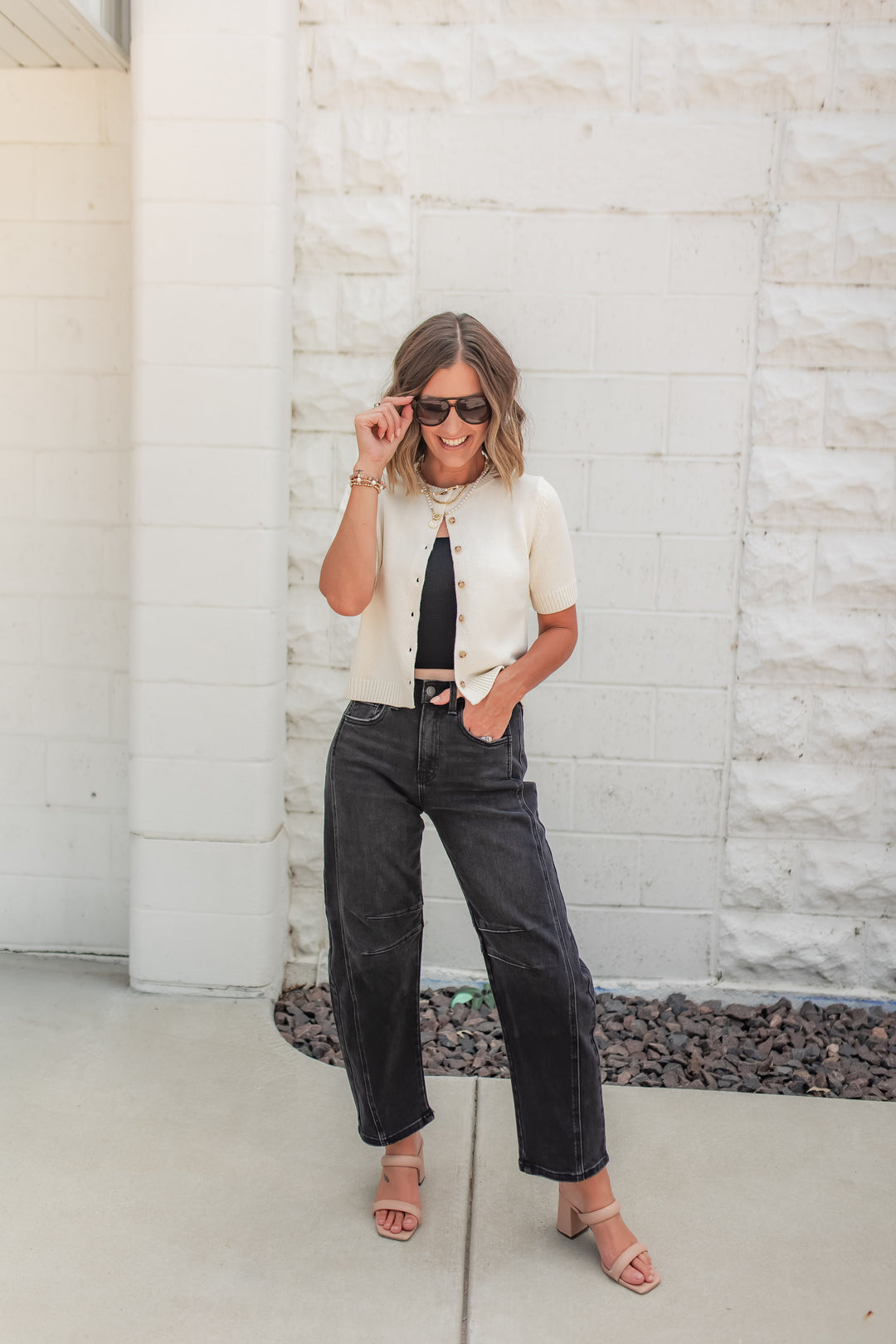 The Ashline High Rise Barrel Jeans