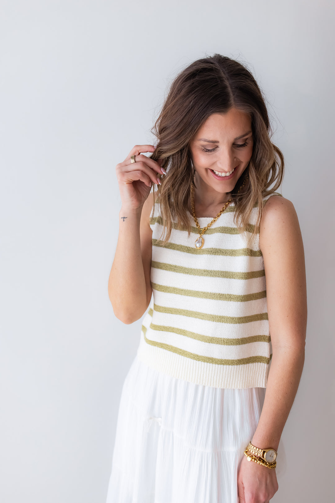 The Layla Tie Back Top - Olive