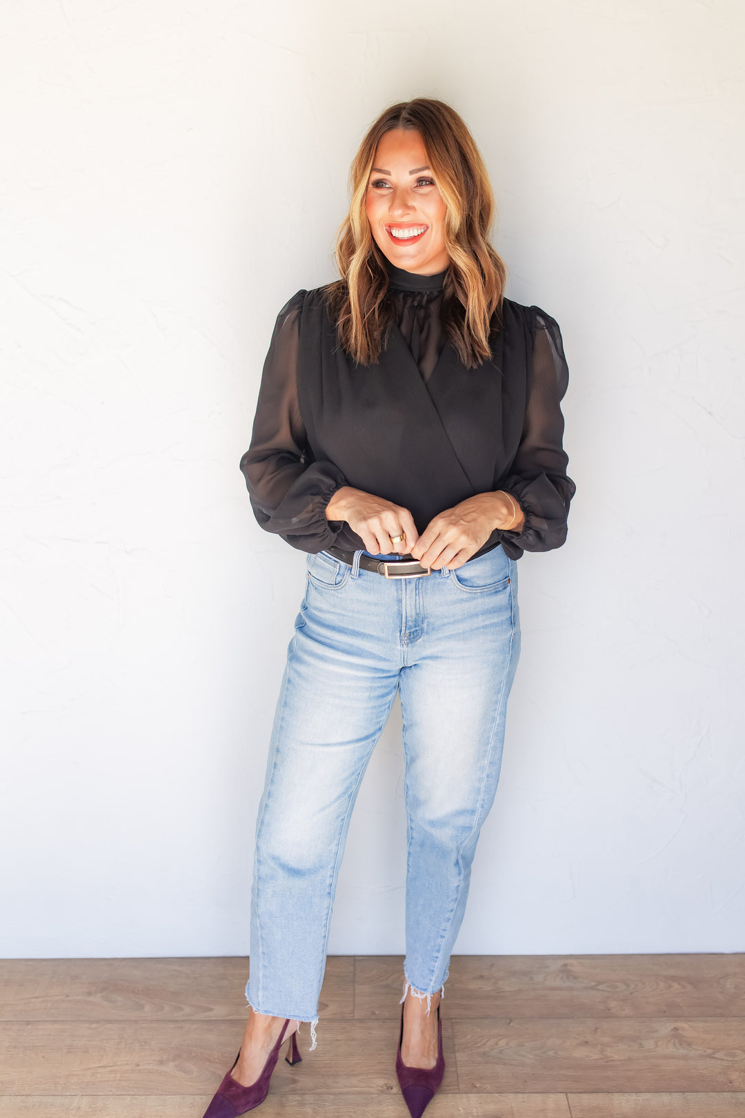 The Meet Me There Chiffon Top - One Eleven Olive Boutique