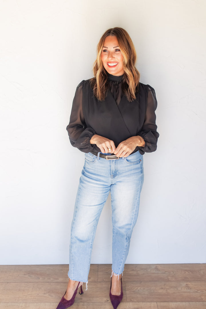The Meet Me There Chiffon Top - One Eleven Olive Boutique