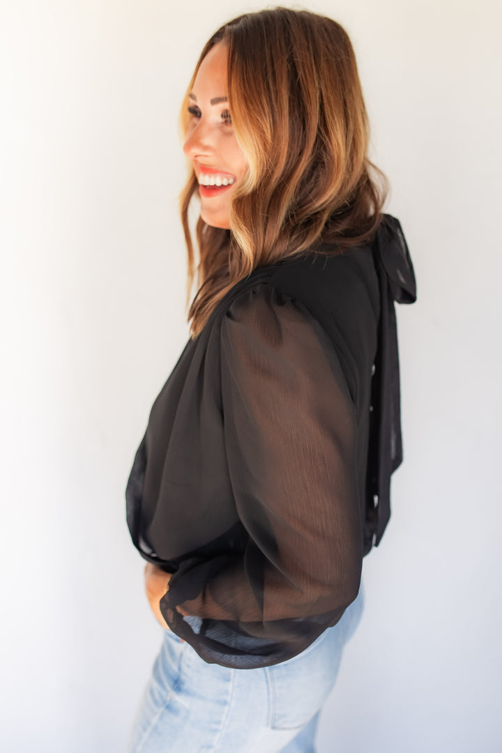 The Meet Me There Chiffon Top - One Eleven Olive Boutique