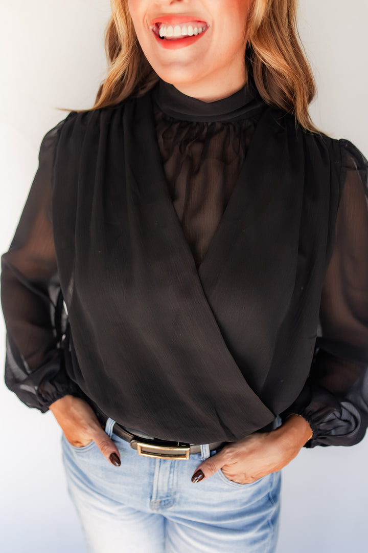 The Meet Me There Chiffon Top - One Eleven Olive Boutique